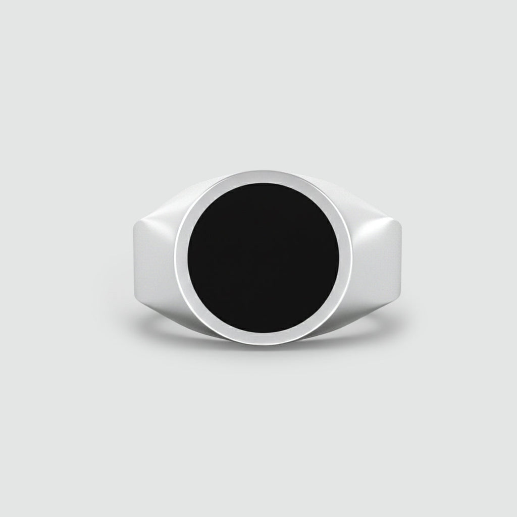 Adil – Black Onyx Signet Ring 13mm