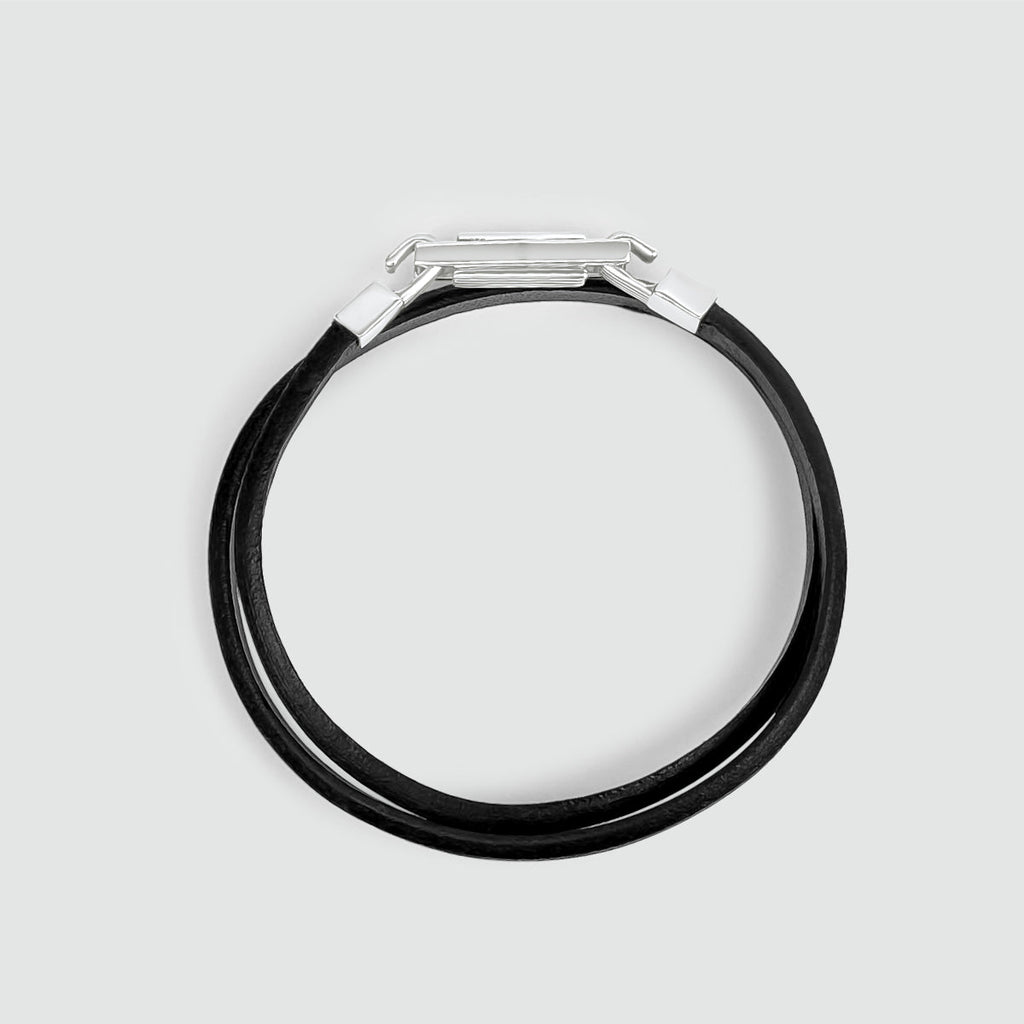 Rami - Genuine Black Leather Bracelet 5mm