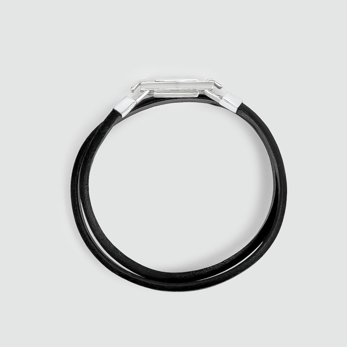 Rami - Genuine Black Leather Bracelet 5mm