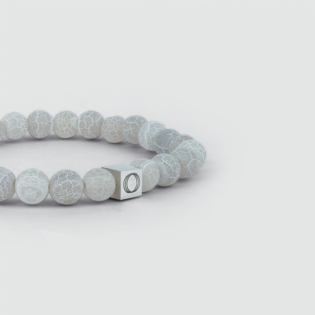 Abyad - White Beaded Bracelet 8mm