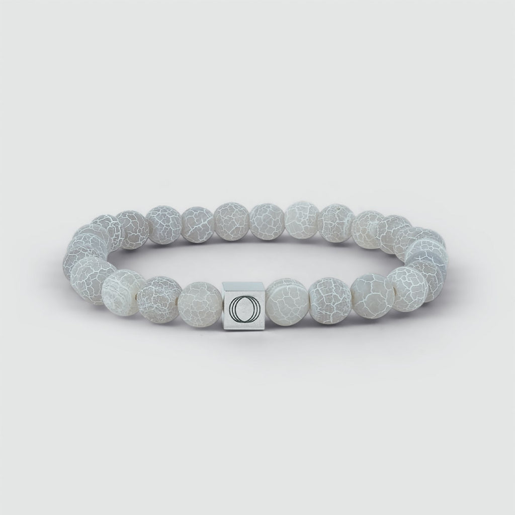 Abyad - White Beaded Bracelet 8mm