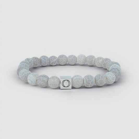Abyad - White Beaded Bracelet 8mm