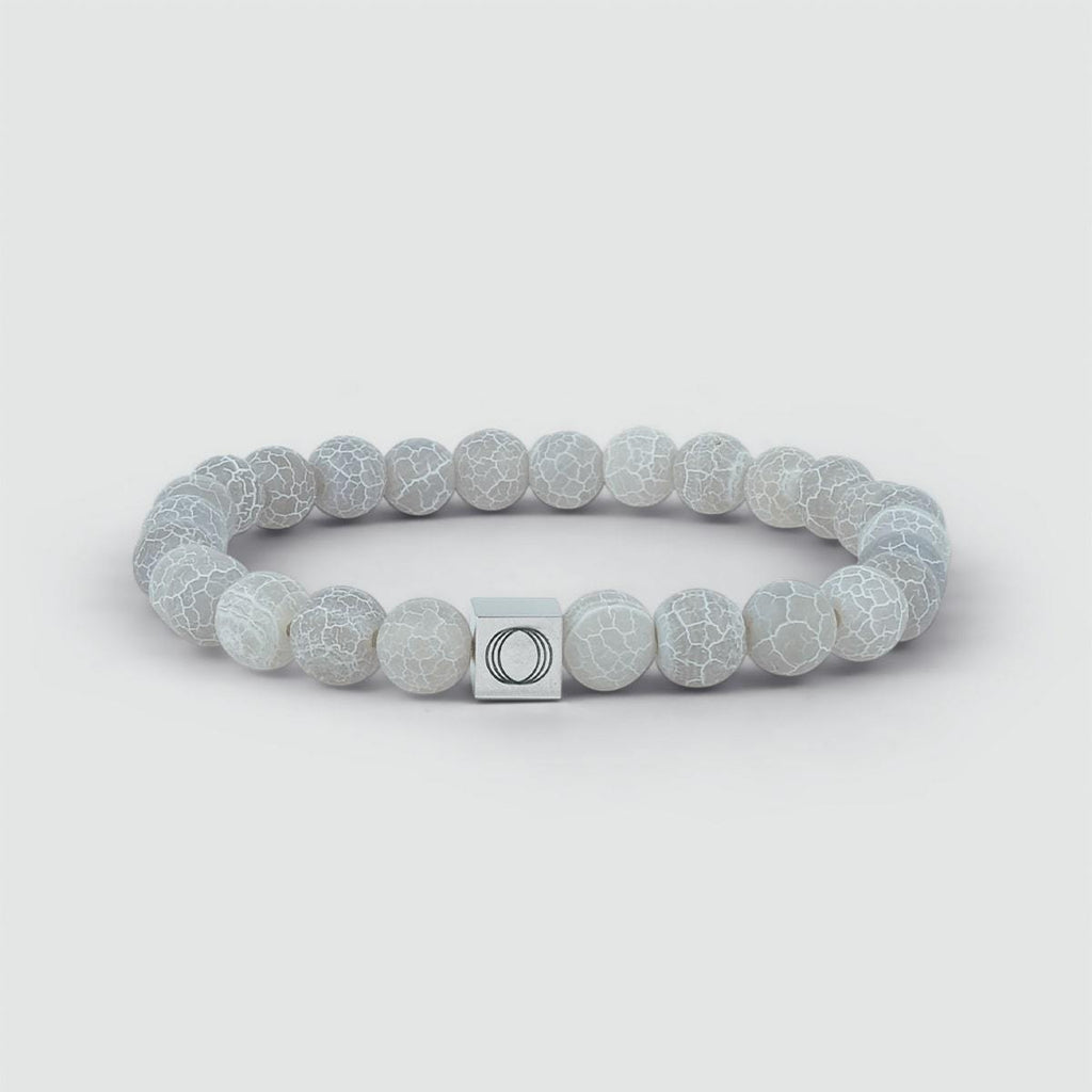Abyad - White Beaded Bracelet 6mm