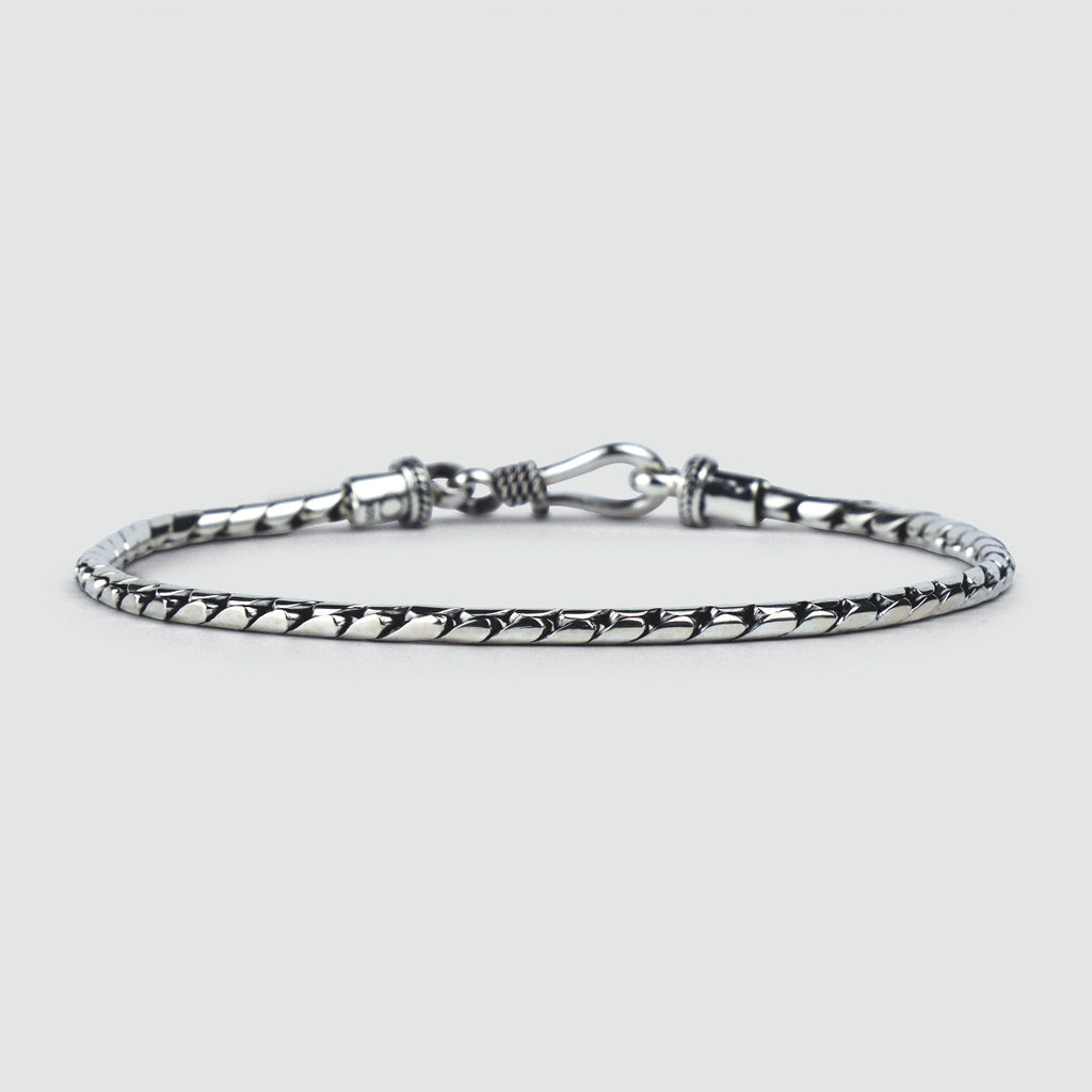 Emir -Sterling Silver Minimalist Bracelet 2.5mm