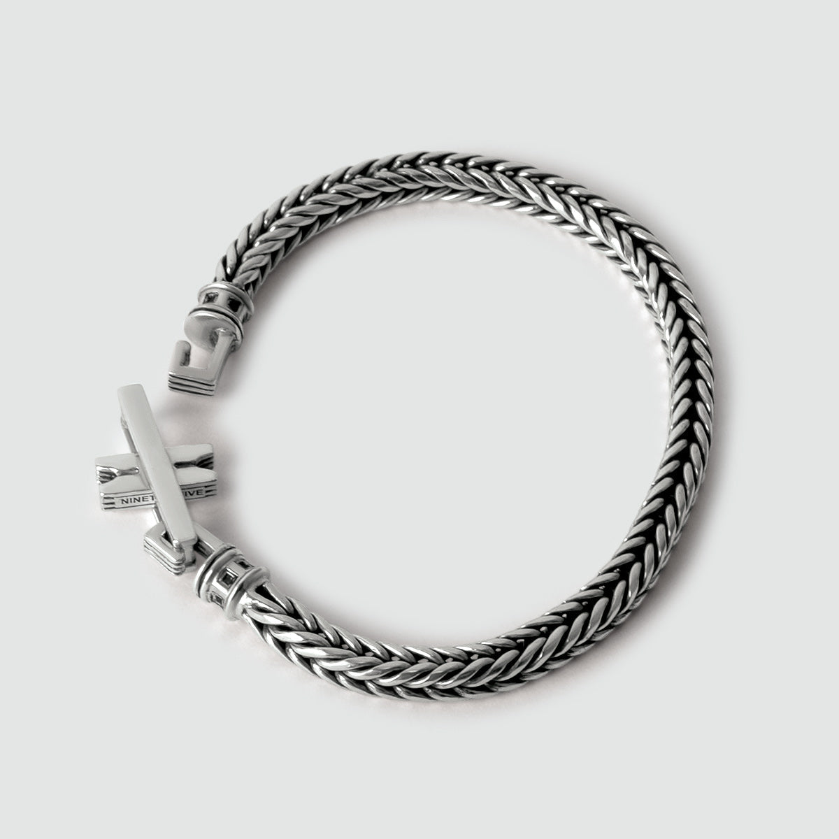 Adam - Sterling Silver Braided Bracelet 5mm