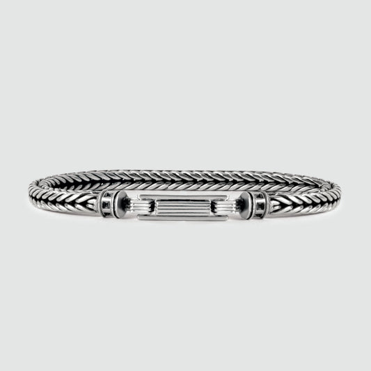 Adam - Sterling Silver Braided Bracelet 5mm