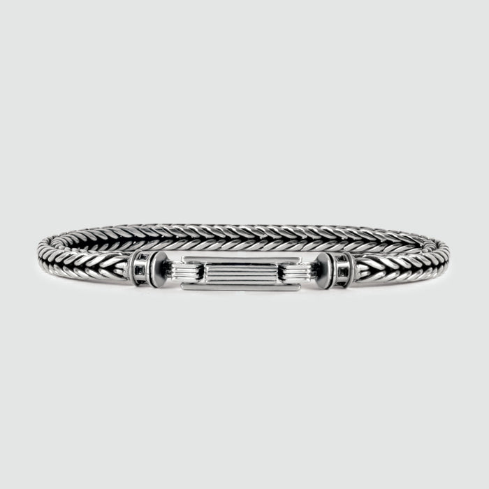 Adam - Sterling Silver Braided Bracelet 5mm