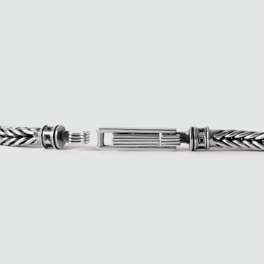 Adam - Sterling Silver Braided Bracelet 5mm