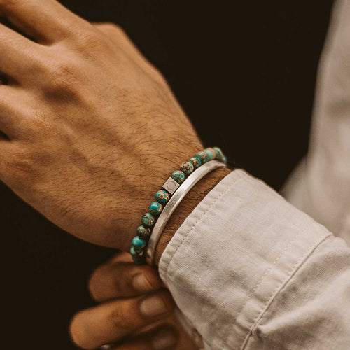 Alfiruz - Turquoise Beaded Bracelet 6mm