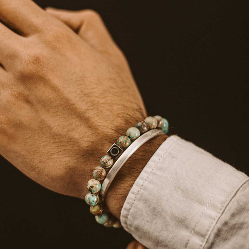 Alfiruz - Turquoise Beaded Bracelet 8mm