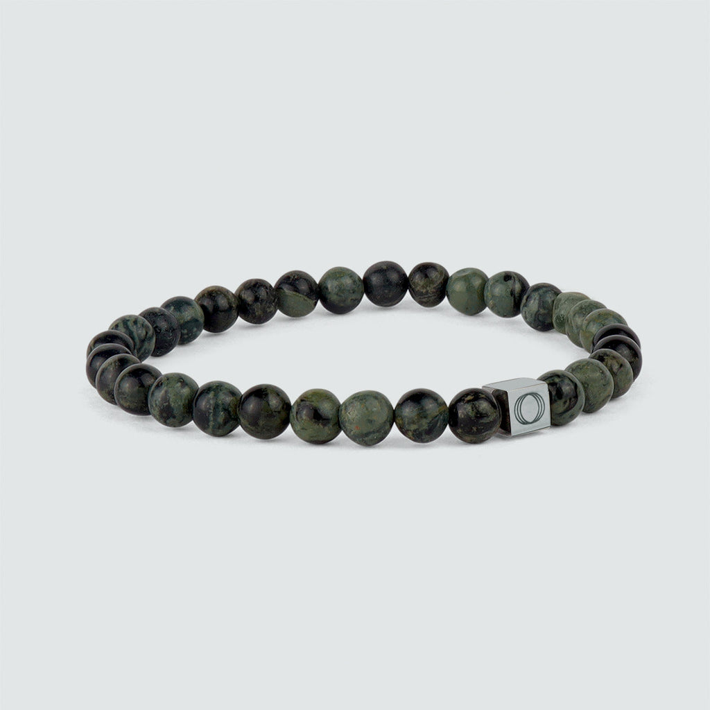 Ahgdar - Green Beaded Bracelet 6mm
