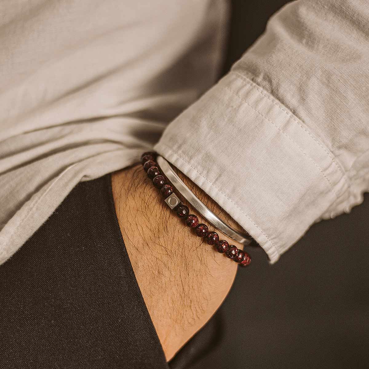 Ahmar - Red Beaded Bracelet 6mm
