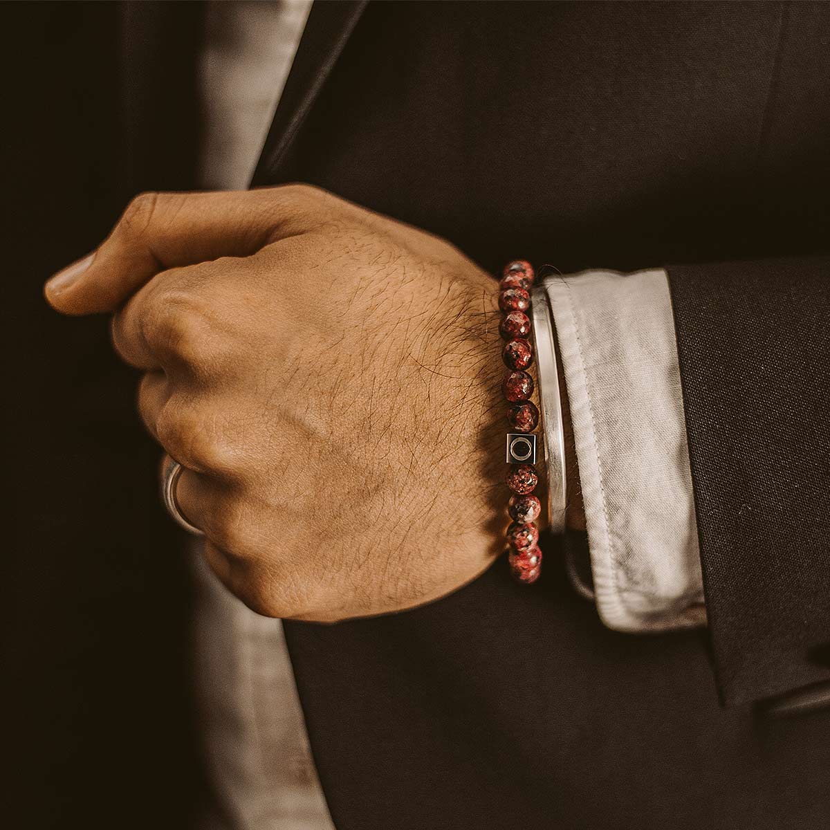 Ahmar - Red Beaded Bracelet 8mm