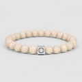 Albij - Beige Beaded Bracelet 8mm
