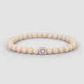 Albij - Beige Beaded Bracelet 6mm