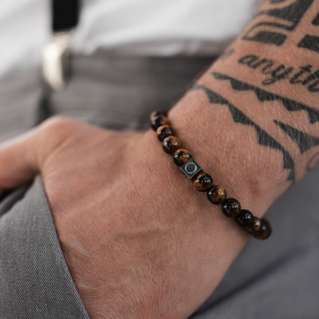 Alnamr - Tiger Eye Beaded Bracelet 8mm