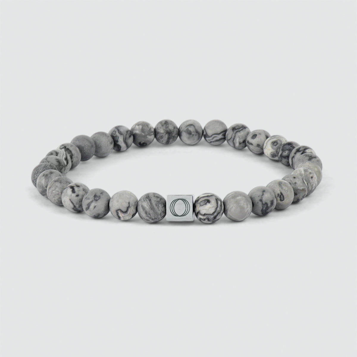 Alrazas - Grey Beaded Bracelet 6mm