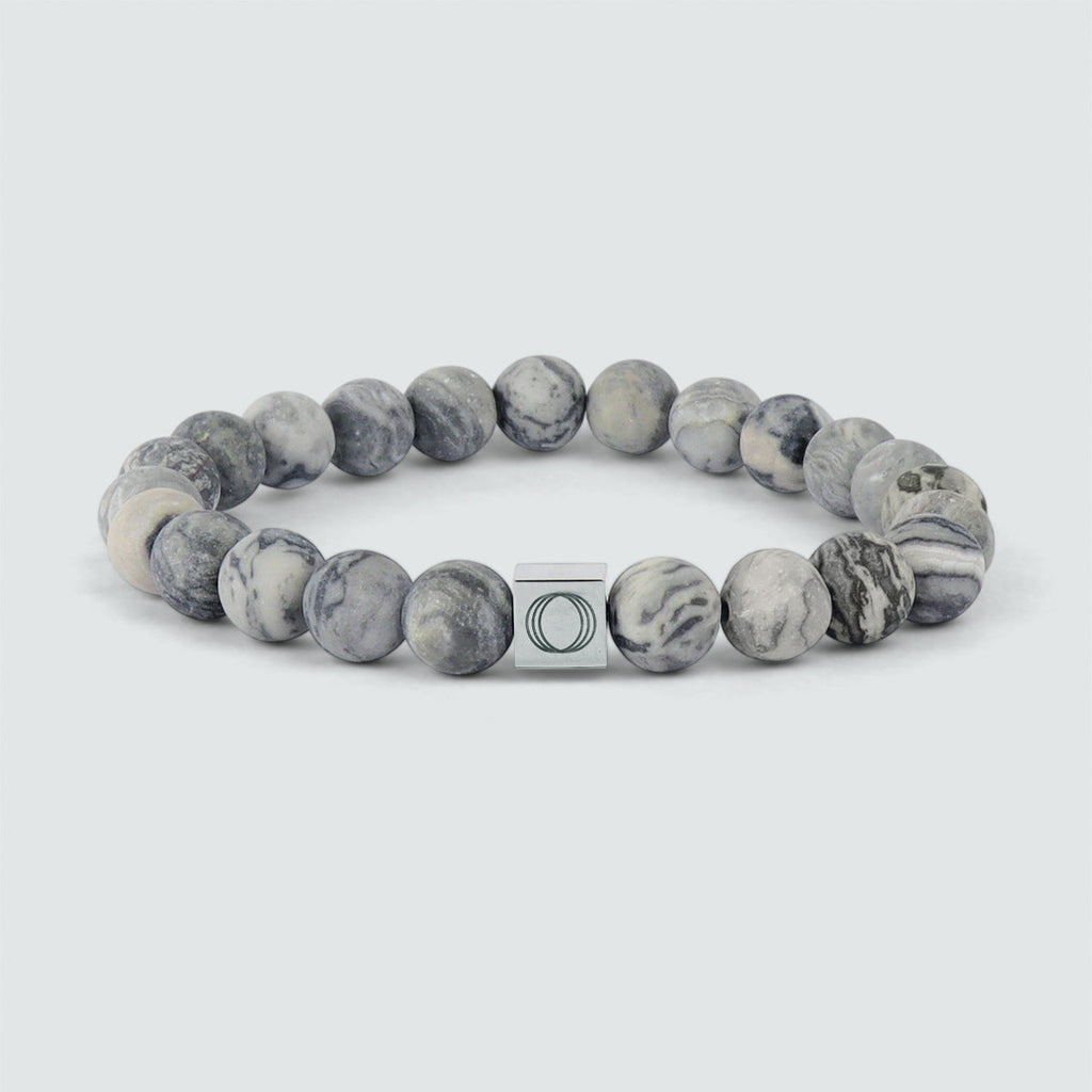Alrazas - Grey Beaded Bracelet 8mm