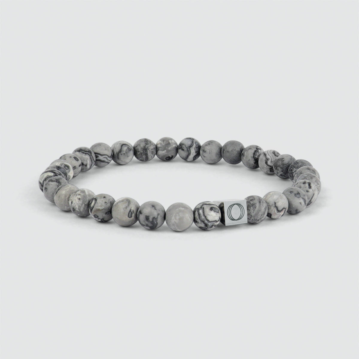 Alrazas - Grey Beaded Bracelet 6mm