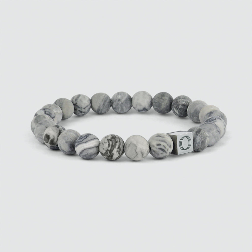 Alrazas - Grey Beaded Bracelet 8mm