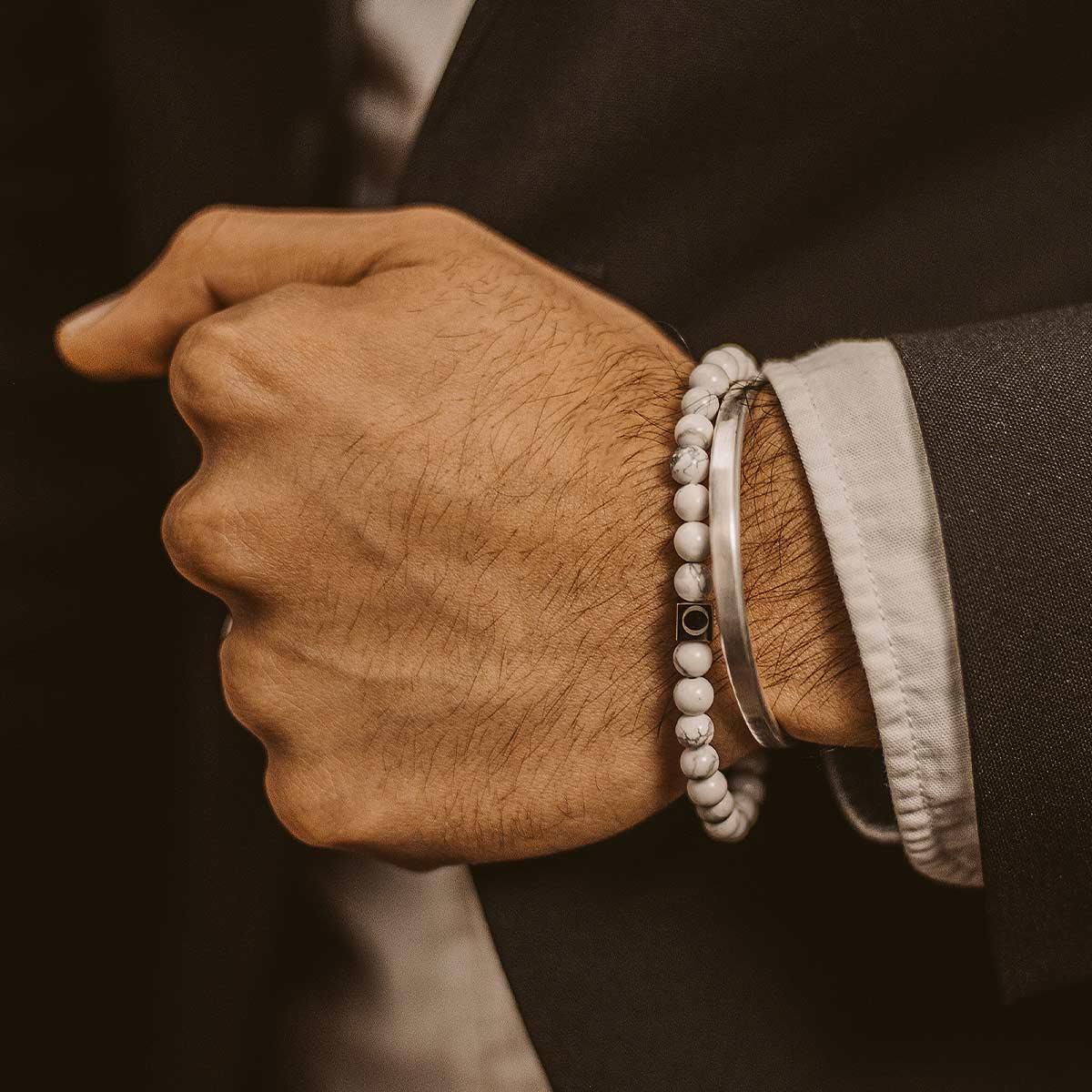 Alrukham - White Beaded Bracelet 6mm