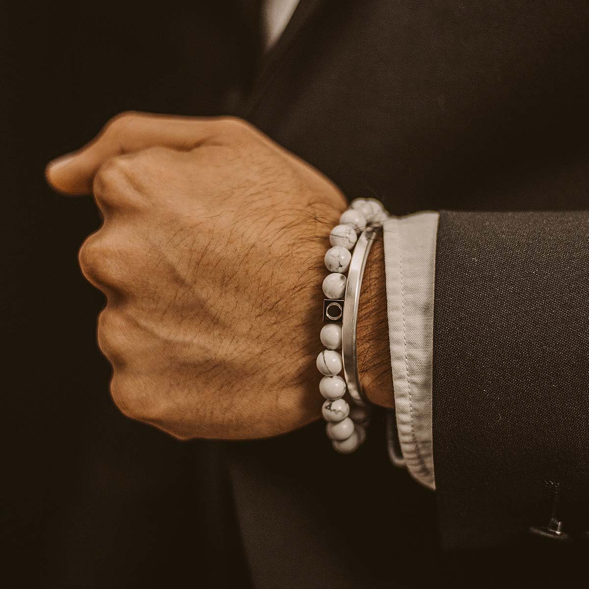 Alrukham - White Beaded Bracelet 8mm
