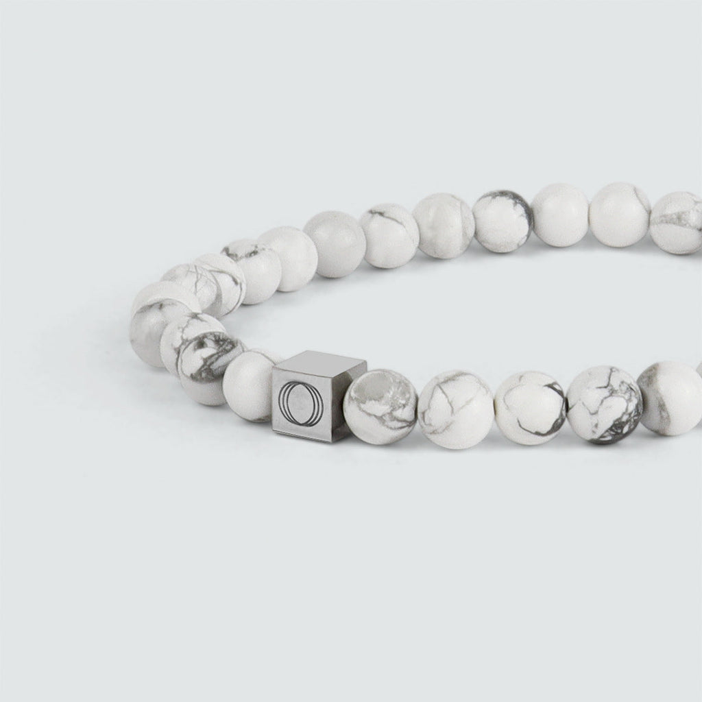 Alrukham - White Beaded Bracelet 6mm