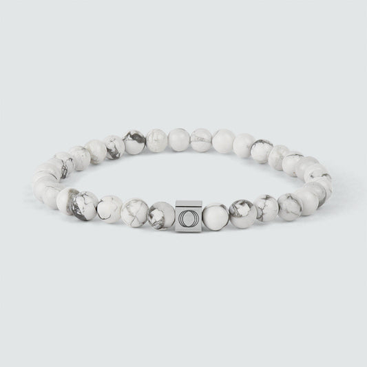 Alrukham - White Beaded Bracelet 6mm