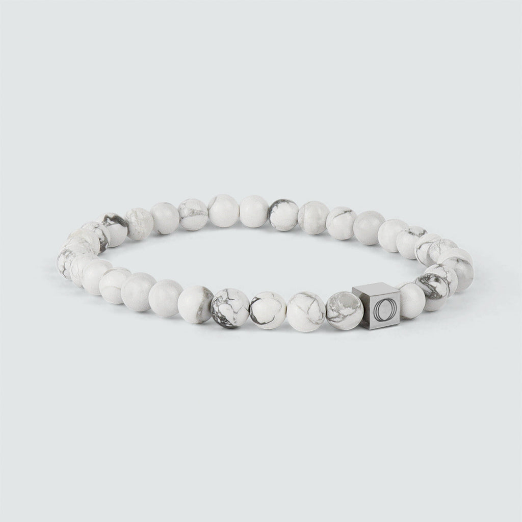 Alrukham - White Beaded Bracelet 6mm