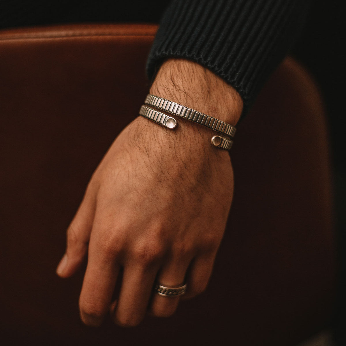 Kenan - Sterling Silver Bangle Bracelet 7mm
