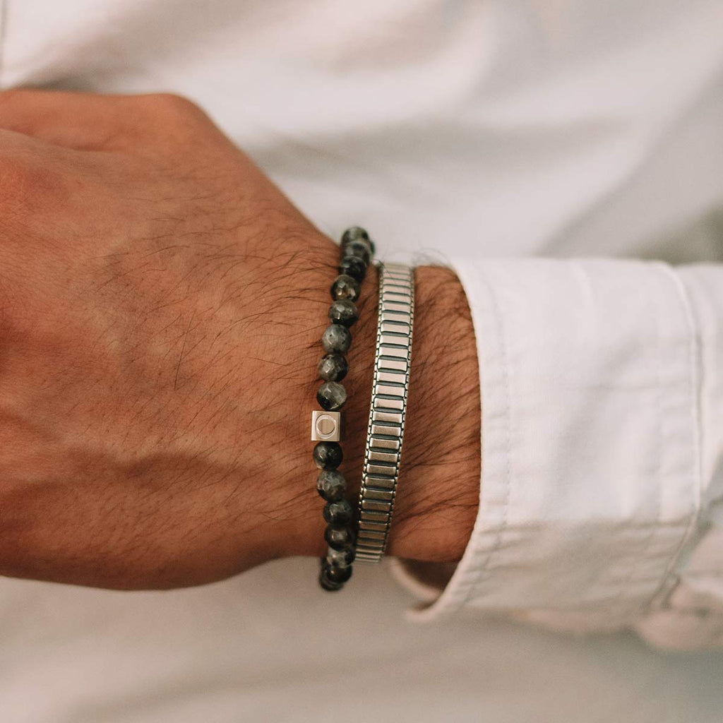 Aswad - Black Beaded Bracelet 6mm