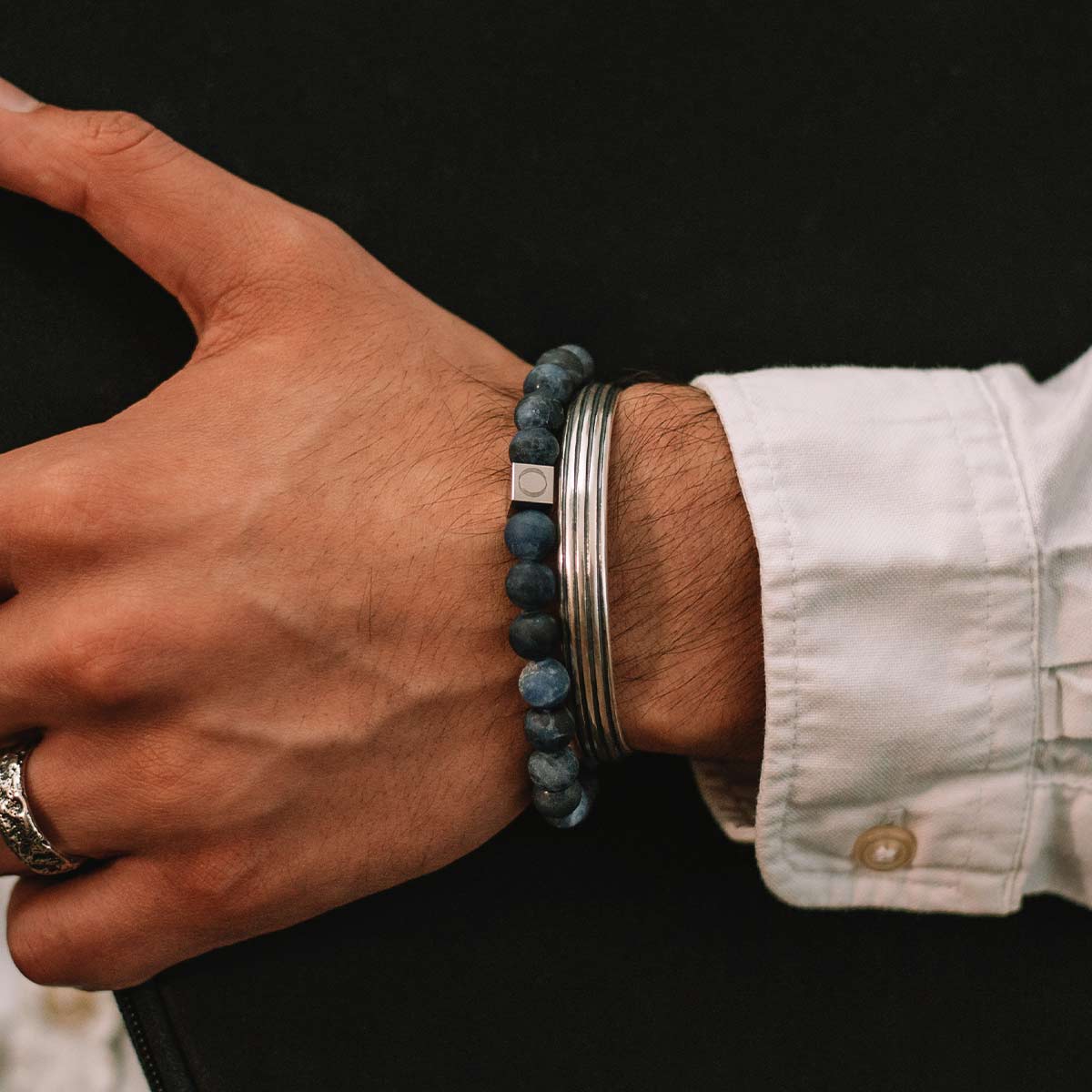 Azraq - Blue Beaded Bracelet 8mm