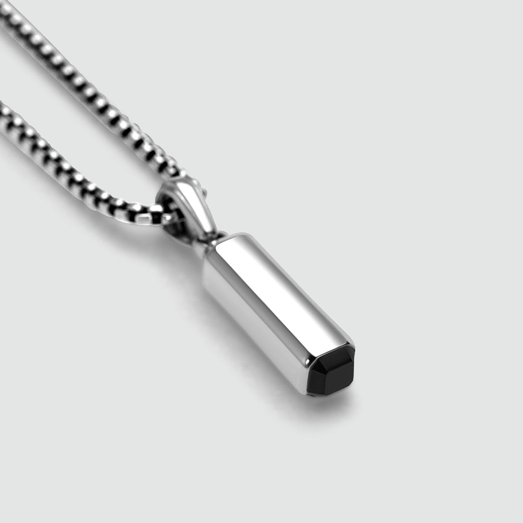 Jalil - Sterling Silver Black Onyx Pendant