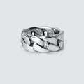 Rayen - Silver Cuban Link Ring 9mm