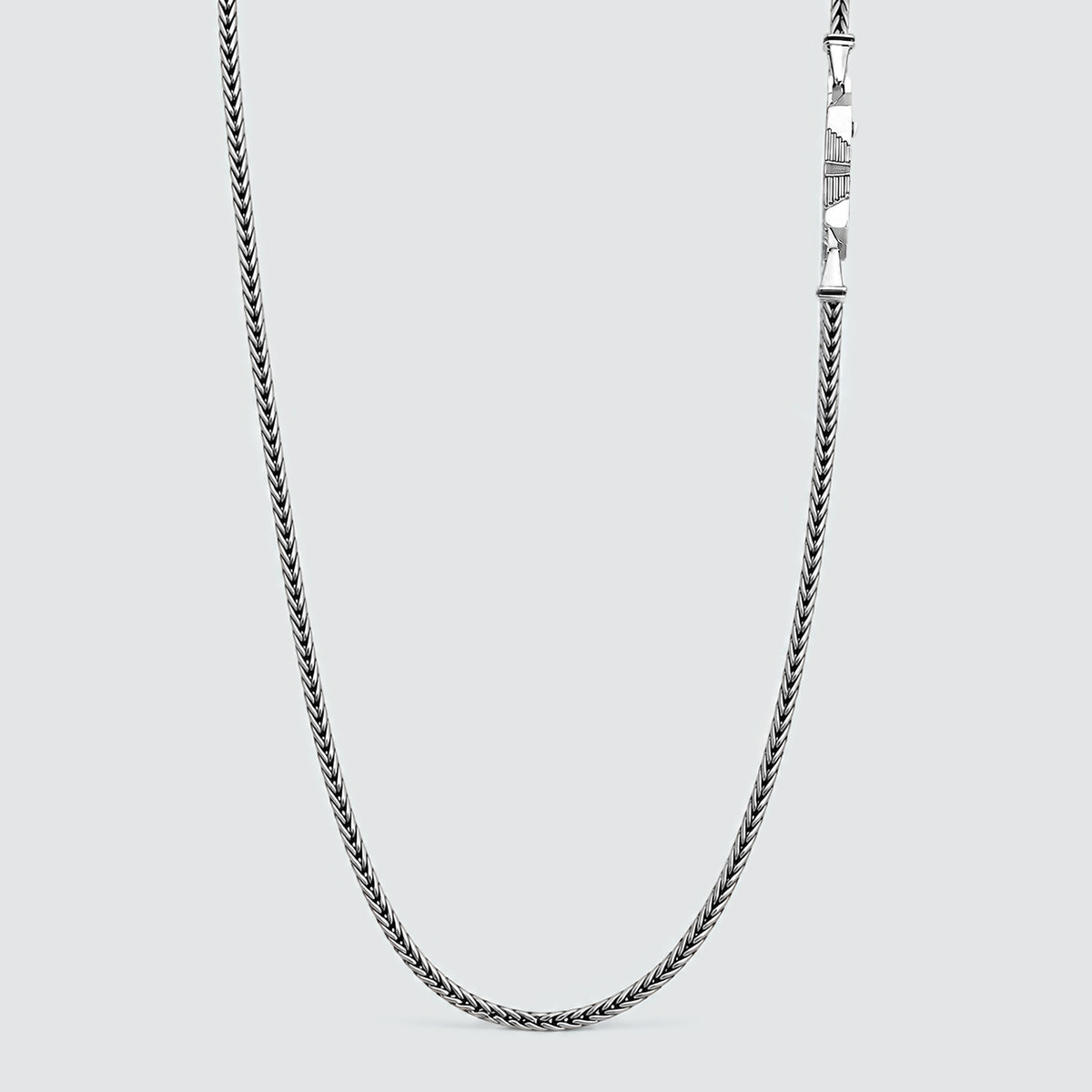 Anis - Sterling Silver Wheat Chain Necklace 3mm