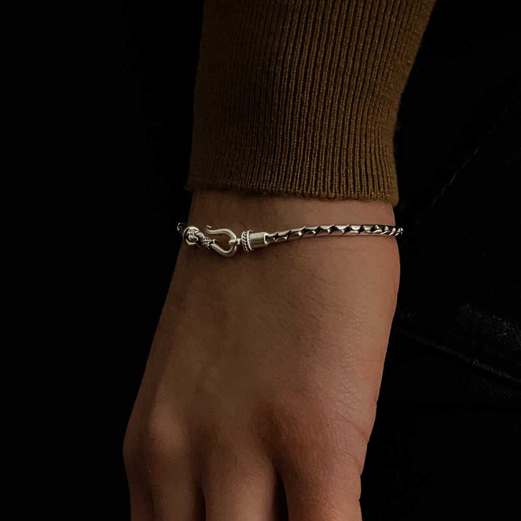 Emir -Sterling Silver Minimalist Bracelet 2.5mm