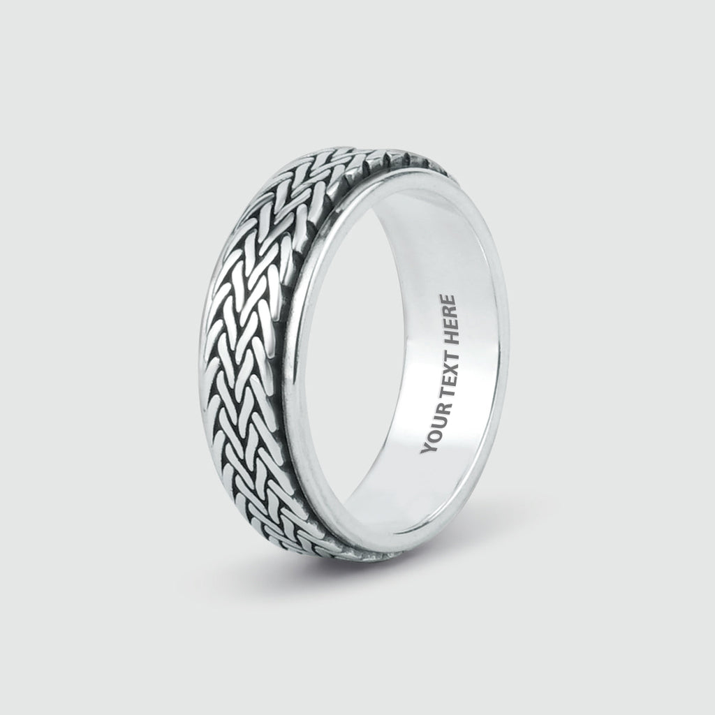 Hani - Sterling Silver Spinner Ring 7mm