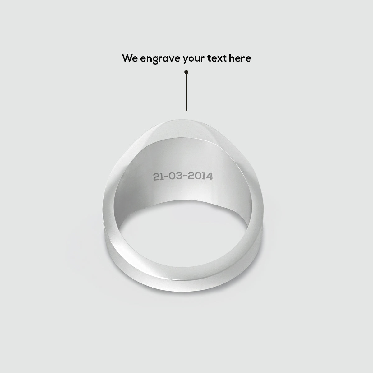 Adil – Black Onyx Signet Ring 13mm