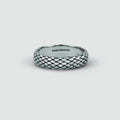 Ferran - Oxidised Sterling Silver Ring 6mm