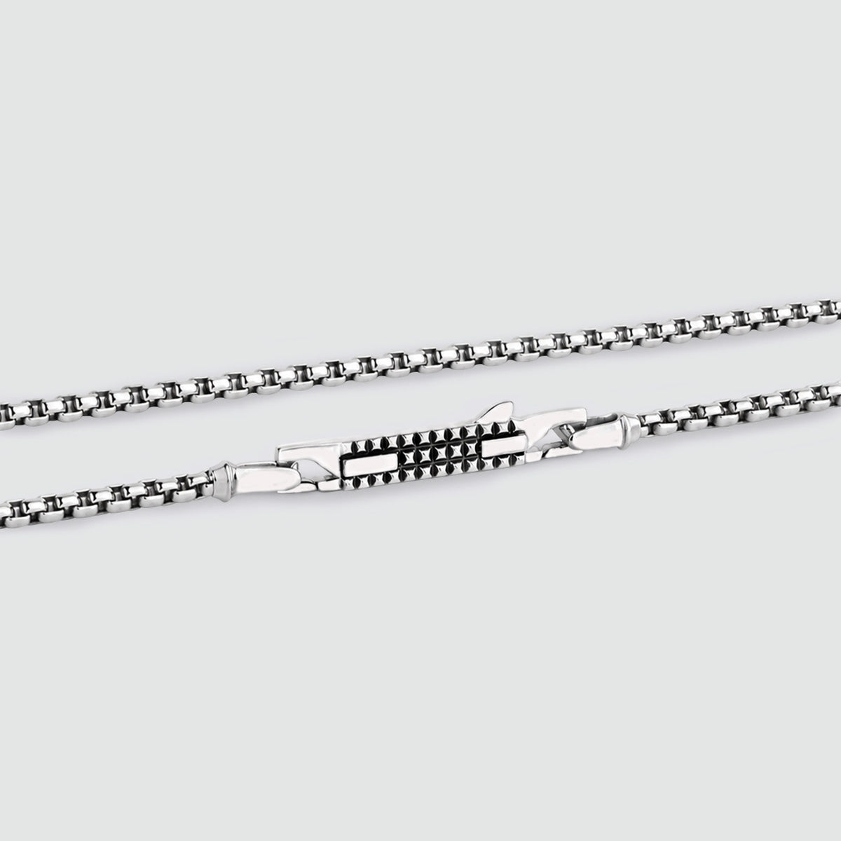 Kamal - Sterling Silver Venetian Box Chain Necklace 3mm