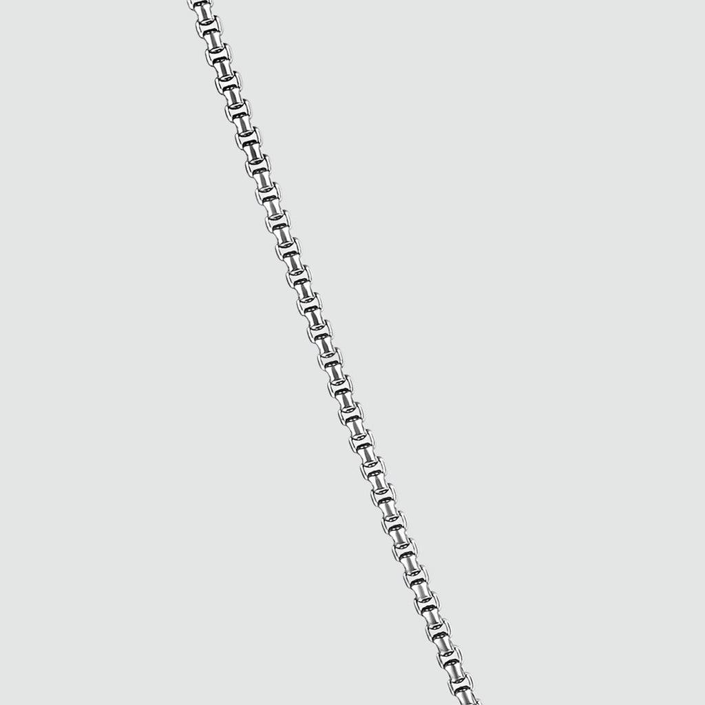 Kamal - Sterling Silver Venetian Box Chain Necklace 3mm