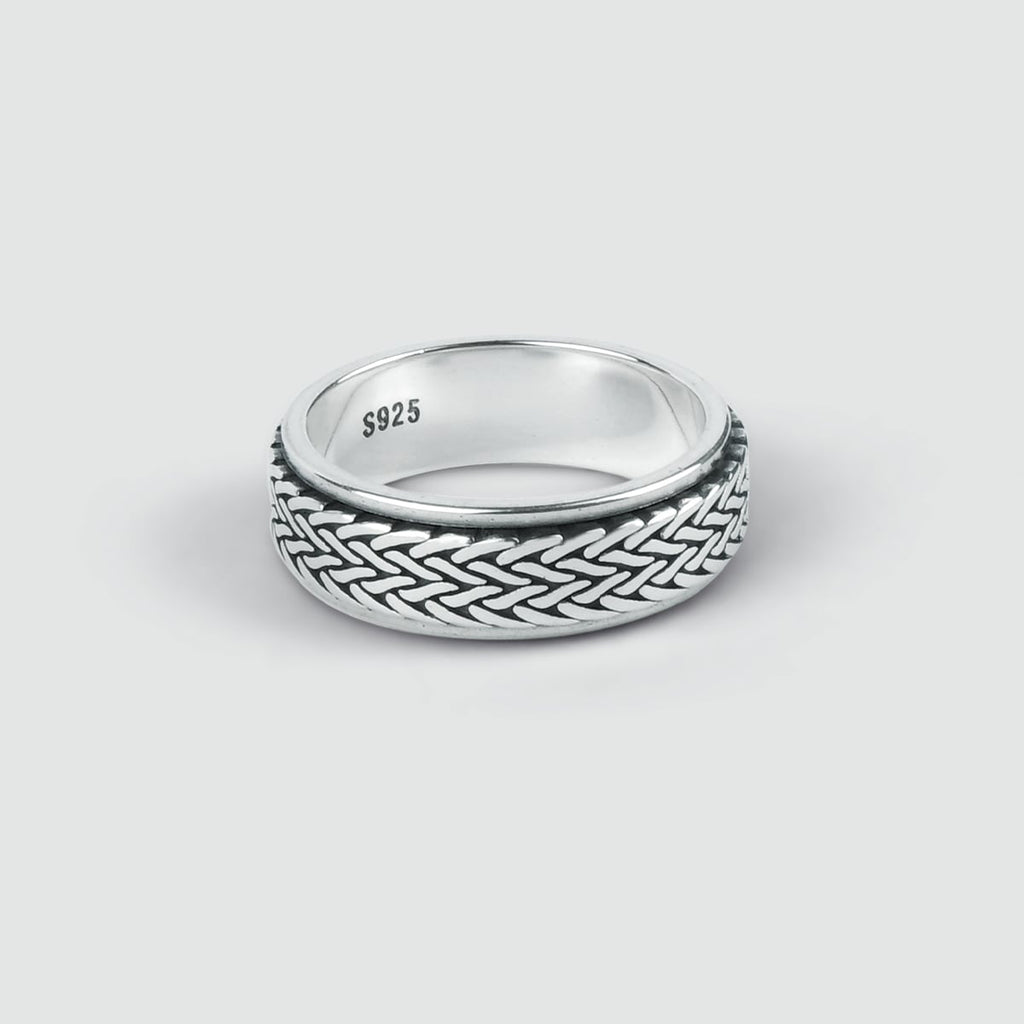 Hani - Sterling Silver Spinner Ring 7mm