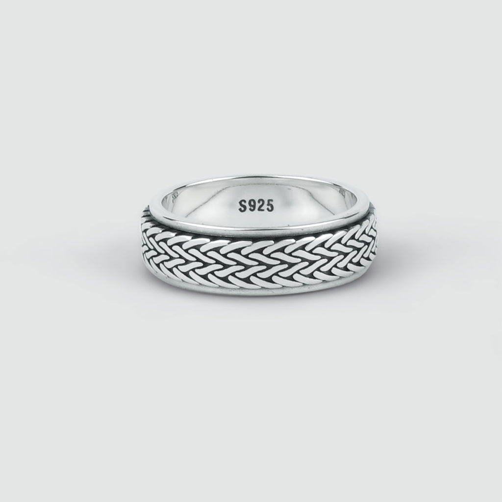 Hani - Sterling Silver Spinner Ring 7mm