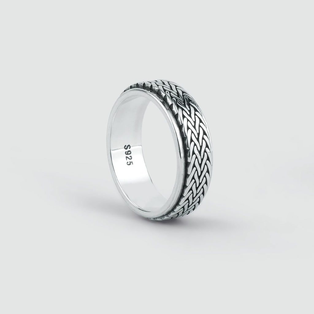 Hani - Sterling Silver Spinner Ring 7mm