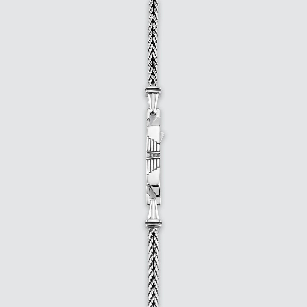 Anis - Sterling Silver Wheat Chain Necklace 3mm