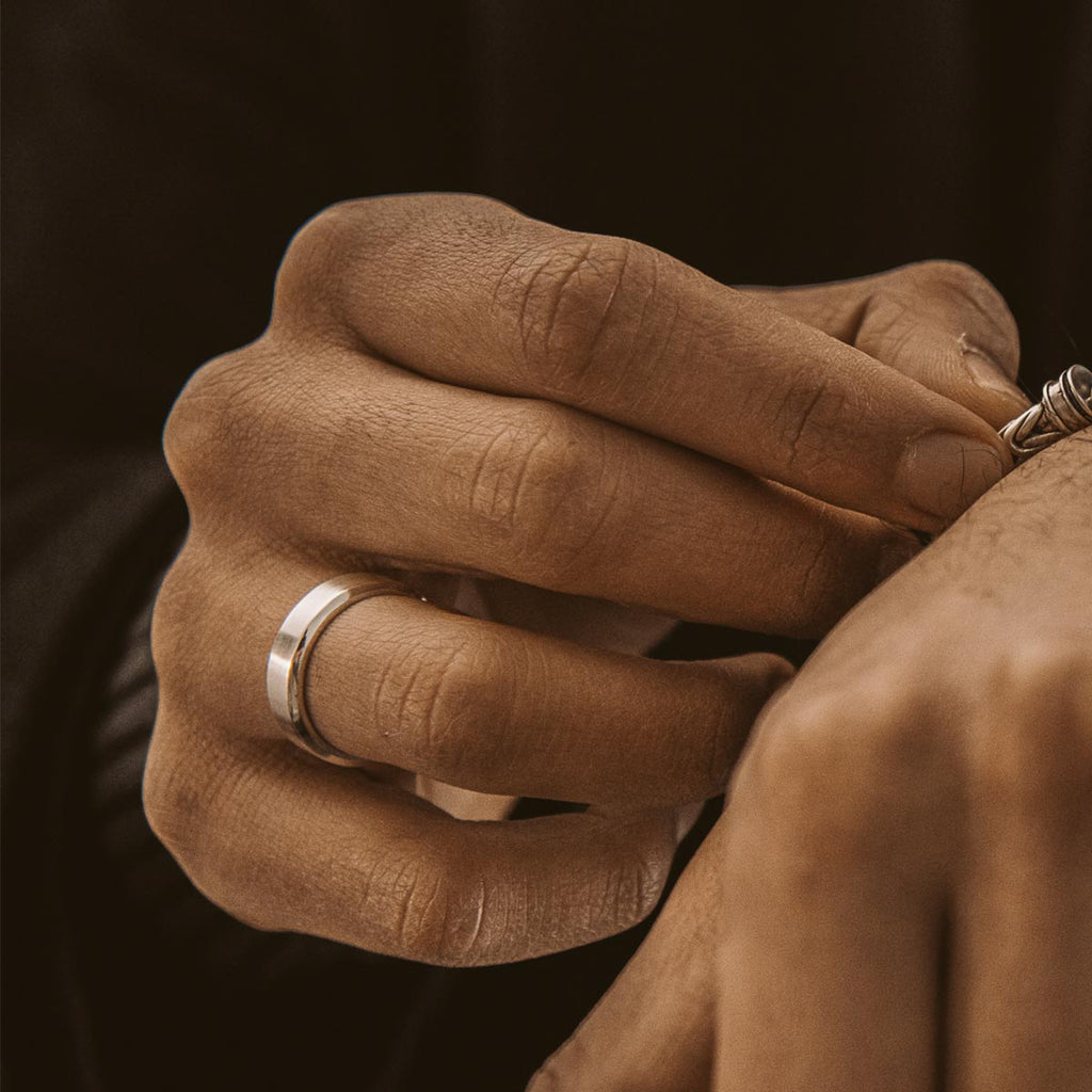 Tamir - Matt Silver Ring 6mm