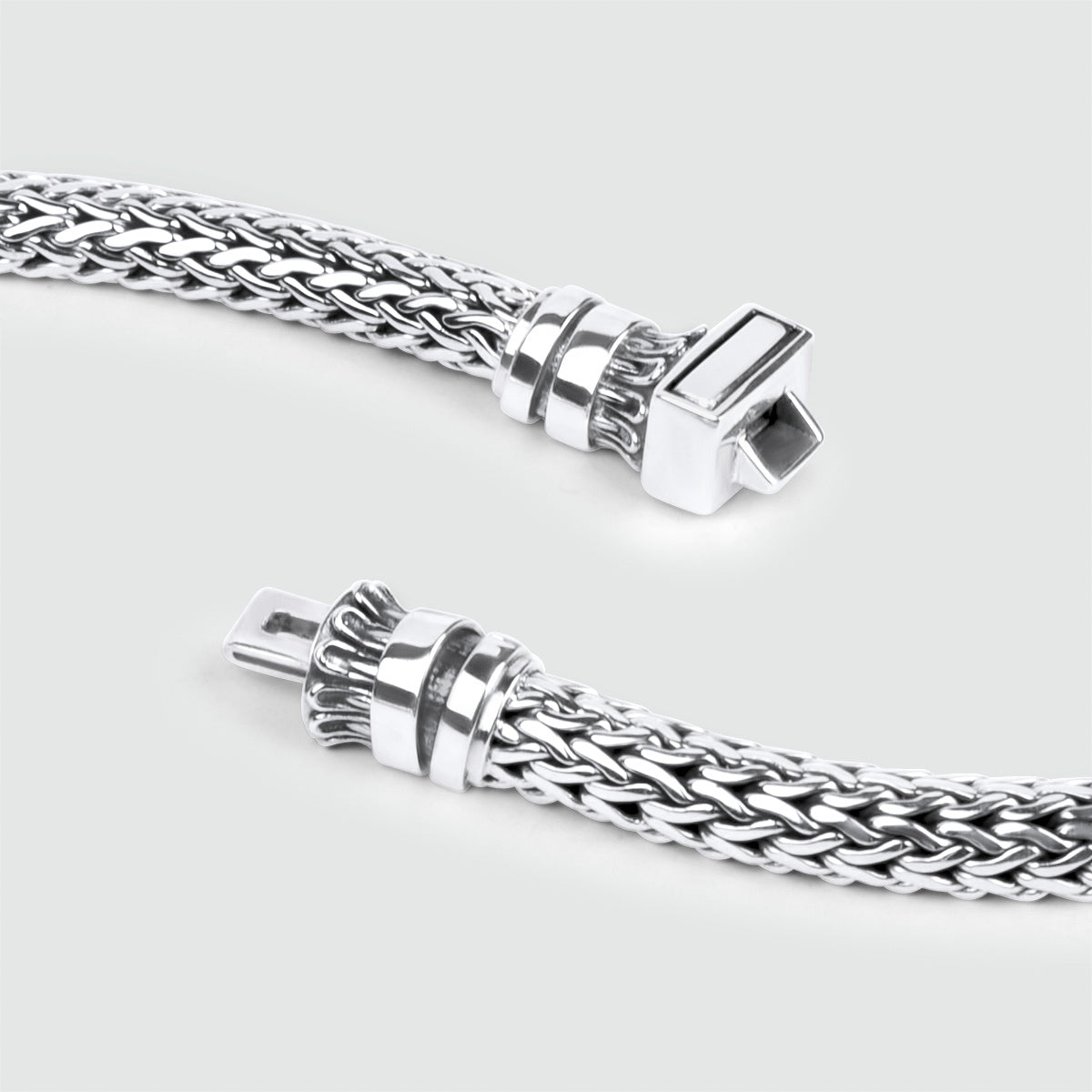 Mirza - Sterling Silver Braided Bracelet 7mm