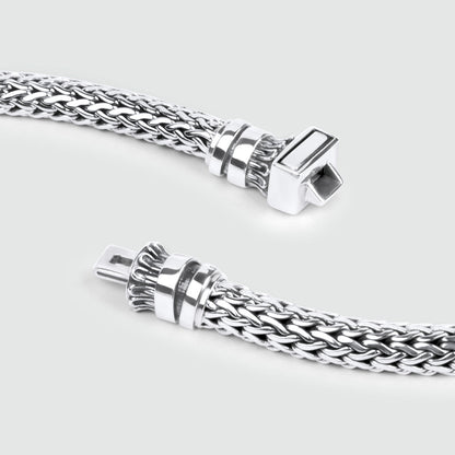 Mirza - Sterling Silver Braided Bracelet 7mm