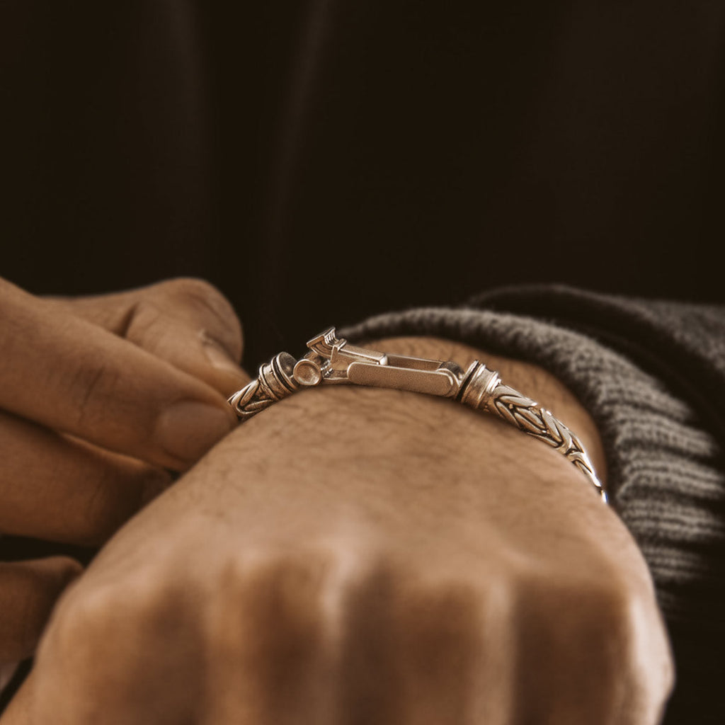 Turath - Sterling Silver Byzantine Kings Bracelet 5mm