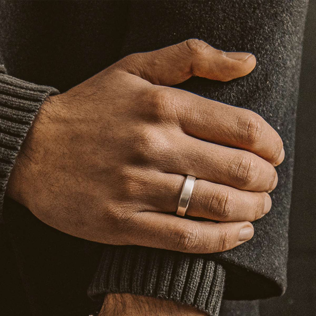 Tamir - Matt Silver Ring 6mm